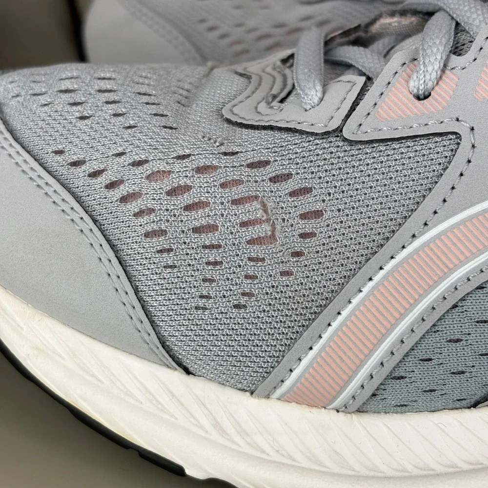 Asics Gel-Contend 8 Womens Running Shoes Grey Pink 1012B319 Wide Size 9.5